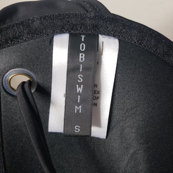 Tobi Women's Black Strappy Swimsuit Bikini Set Two-Piece Sz S (1173] - Picture 8 of 9